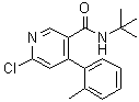 CAS # 342417-04-3, 6-Chloro-N-(1,1-dimethylethyl)-4-(2-methylphenyl)-3-pyridinecarboxamide