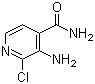 3-氨基-2-氯异烟酰胺分子结构 (CAS 342899-34-7)