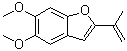structure of CAS# 34293-09-9, 5,6-二甲氧基-2-异丙烯基苯并呋喃