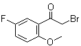 structure of CAS# 343-04-4, 2-溴-5'-氟-2'-甲氧基苯乙酮