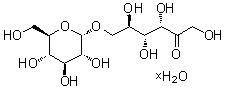 structure of CAS# 343336-76-5, 6-O-alpha-D-吡喃葡萄糖基-D-果糖水合物