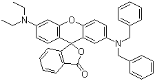 structure of CAS# 34372-72-0, 2'-(二苄基氨基)-6'-(二乙氨基)荧烷