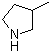 3-甲基吡咯烷分子结构 (CAS 34375-89-8)