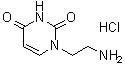 1-(2-氨基乙基)-2,4(1H,3H)-嘧啶二酮单盐酸盐分子结构 (CAS 34386-73-7)