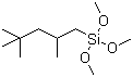 三甲氧基(2,4,4-三甲基戊基)硅烷分子结构 (CAS 34396-03-7)