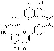 2,3-二氢金松双黄酮分子结构 (CAS 34421-19-7)