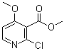 2-氯-4-甲氧基-3-吡啶羧酸甲酯分子结构 (CAS 344298-51-7)