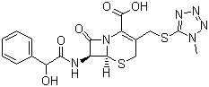CAS # 34444-01-4, Cefamandole, 7-[(2-Hydroxy-2-phenylacetyl)amino]-3-[(1-methyltetrazol-5-yl)sulfanylmethyl]-8-oxo-5-thia-1-azabicyclo[4.2.0]oct-2-ene-2-carboxylic acid