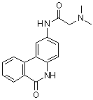 N-(6-氧代-5,6-二氢菲啶-2-基)-2-(N,N-二甲基氨基)乙酰胺分子结构 (CAS 344458-19-1)