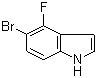 structure of CAS# 344790-96-1, 5-溴-4-氟-1H-吲哚