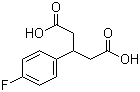 structure of CAS# 3449-63-6, 3-(4-氟苯基)戊二酸