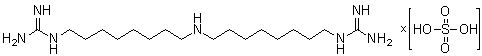 CAS 登录号：34491-13-9, N,N'''-(亚氨基二-8,1-辛烷二基)二胍硫酸盐