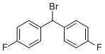 CAS # 345-90-4, 1,1'-(Bromomethylene)bis(4-fluorobenzene), 1-[bromo-(4-fluorophenyl)methyl]-4-fluorobenzene