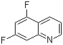 5,7-二氟喹啉分子结构 (CAS 34522-72-0)