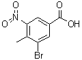 structure of CAS# 34545-20-5, 3-溴-4-甲基-5-硝基苯甲酸