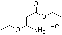 3-氨基-3-乙氧基丙烯酸乙酯盐酸盐分子结构 (CAS 34570-16-6)