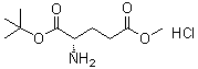 structure of CAS# 34582-33-7, L-谷氨酸 1-叔丁酯 5-甲酯盐酸盐
