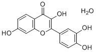 structure of CAS# 345909-34-4, Fisetin Hydrate;2-(3,4-Dihydroxyphenyl)-3,7-dihydroxy-4H-1-benzopyran-4-one--water (1/1)