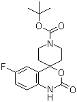 6-氟-1,2-二氢-2-氧代螺[4H-3,1-苯并恶嗪-4,4'-哌啶]-1'-羧酸叔丁酯分子结构 (CAS 345938-08-1)