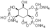 D-myo-肌醇 1,4,5-三(磷酸二氢酯)三铵盐分子结构 (CAS 345958-55-6)