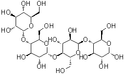 structure of CAS# 34612-38-9, 麦芽四糖