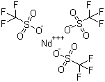 structure of CAS# 34622-08-7, 三氟甲磺酸钕(III)