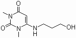 4-(3-羟丙基氨基)-1,3-二甲基脲嘧啶分子结构 (CAS 34654-80-3)