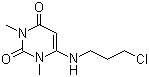 structure of CAS# 34654-81-4, 6-[(3-Chloropropyl)amino]-1,3-dimethyluracil