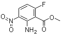 structure of CAS# 346691-23-4, 2-氨基-6-氟-3-硝基苯甲酸甲酯