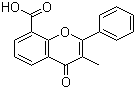 structure of CAS# 3468-01-7, 3-甲基黄酮-8-羧酸