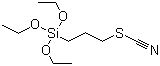 structure of CAS# 34708-08-2, 3-硫氰基丙基三乙氧基硅烷