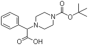 2-(4-叔丁氧基甲酰基哌嗪基)-2-苯乙酸分子结构 (CAS 347186-49-6)