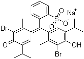 structure of CAS# 34722-90-2, 溴百里酚蓝钠盐
