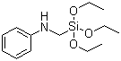 CAS # 3473-76-5, Anilino-methyl-triethoxysilane, (N-Phenylamino)methyltriethoxysilane, N-(Triethoxysilylmethyl)aniline