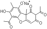 structure of CAS# 34769-44-3, Sodium usnate