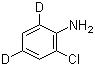 2-氯苯胺-4,6-D2分子结构 (CAS 347840-10-2)