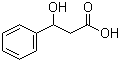 CAS # 3480-87-3, 3-Hydroxy-3-phenylpropanoic acid, 3-Phenyl-3-hydroxypropanoic acid, 3-Hydroxy-3-phenylpropionic acid, NSC 120422, NSC 16256