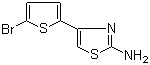 structure of CAS# 34801-14-4, 2-(2-Amino-4-thiazolyl)-5-bromothiophene