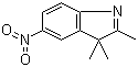 CAS # 3484-22-8, 5-Nitro-2,3,3-trimethylindolenine, 2,3,3-Trimethyl-5-nitro-3H-indole