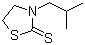 CAS # 3484-98-8, 3-Isobutyl-2-thiazolidinethione, 3-(2-Methylpropyl)-2-thiazolidinethione