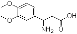 structure of CAS# 34841-09-3, 3-氨基-3-(3,4-二甲氧基苯基)丙酸