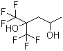 structure of CAS# 34844-48-9, 1,1,1-Trifluoro-2-trifluoromethylpentane-2,4-diol