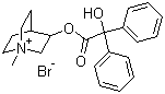 CAS # 3485-62-9, Clidinium bromide, (1-Methyl-1-azoniabicyclo[2.2.2]octan-8-yl) 2-hydroxy-2,2-diphenylacetate bromide