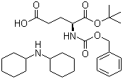 structure of CAS# 34897-61-5, N-Benzylcarboxyglutamic acid 1-tert-butyl ester dicyclohexylamine salt