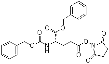 苄氧羰基-alpha-苄基-gamma-琥珀酰亚胺基-L-谷氨酸酯分子结构 (CAS 34897-67-1)