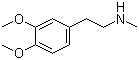 N-甲基-2-(3,4-二甲氧基苯基)乙胺分子结构 (CAS 3490-06-0)