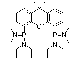 structure of CAS# 349100-75-0, P,P'-(9,9-Dimethyl-9H-xanthene-4,5-diyl)bis[N,N,N',N'-tetraethyl-phosphonous diamide]