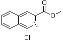 1-氯异喹啉-3-羧酸甲酯分子结构 (CAS 349552-70-1)