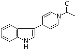 3-(1-乙酰基-1,4-二氢吡啶-4-基)-1H-吲哚分子结构 (CAS 34981-12-9)