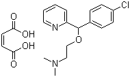 structure of CAS# 3505-38-2, Carbinoxamine maleate